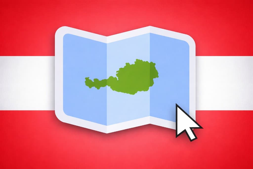 Найдите земли Австрии на карте