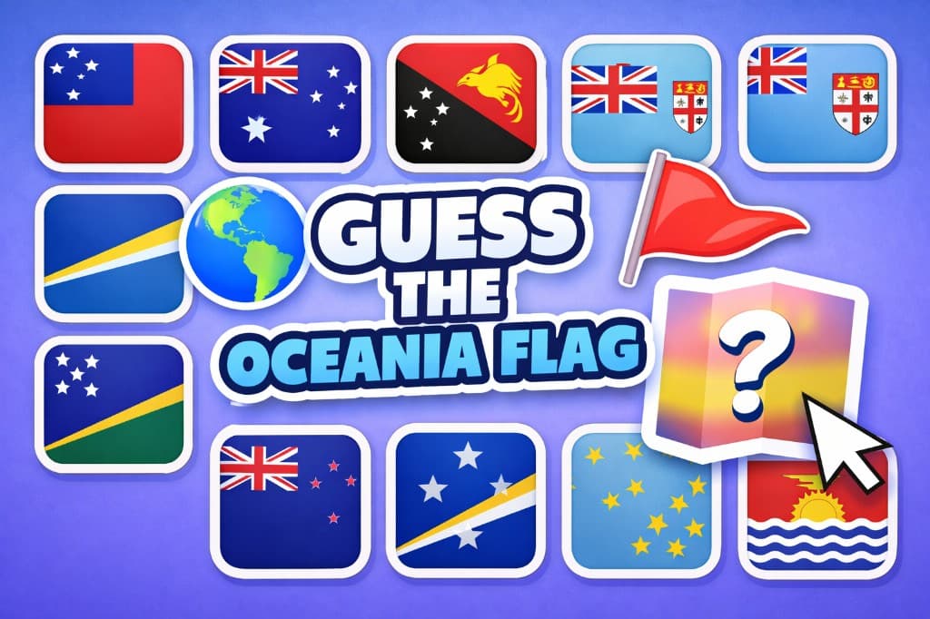 Adivina la bandera de Oceanía